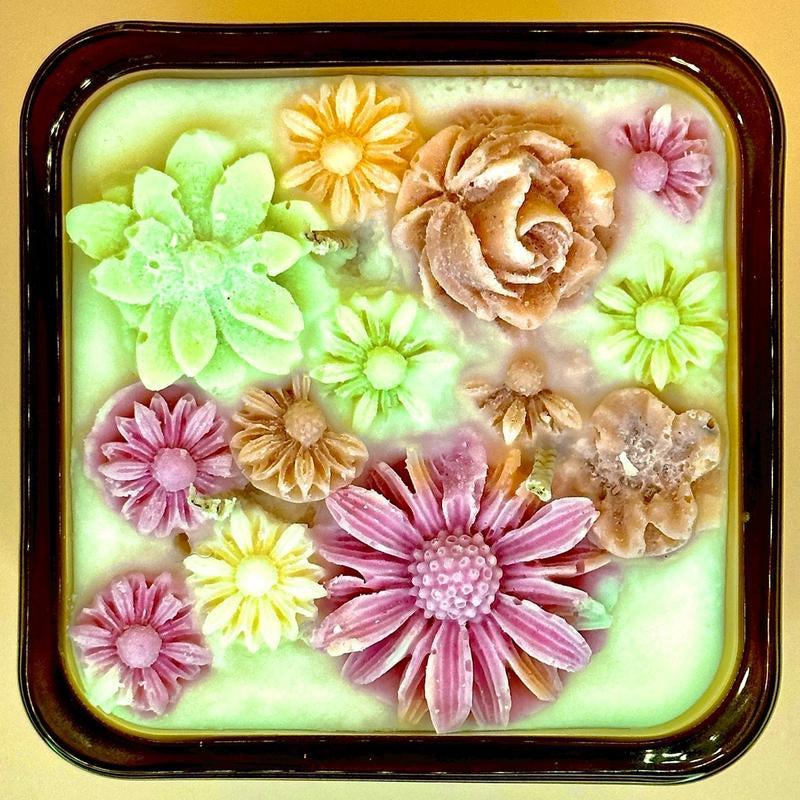 Grape Fruit Scented Coconut/Soy Candle 3-Wick Home Decor