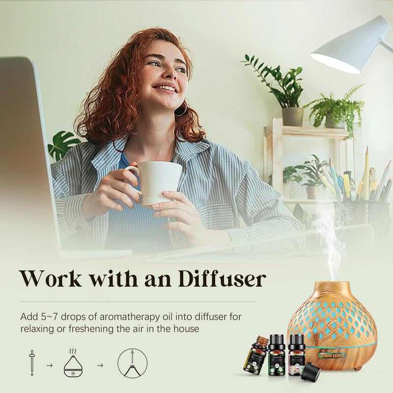 Floral Essential Oils Set - 14 Pcs Fragrance Oil for Diffusers, Aromatherapy, Candle Making - Lavender, Geranium, Rose, Jasmine, Gardenia Aromatherapy Essential Oils Kit Healthcare Healthy Therapeutic Wellness Treatment