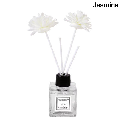 Fireless Aromatherapy Essential Oil Natural Long Lasting Air Freshener Floral Fragrance Oil with Reed Diffuser Stick for Home