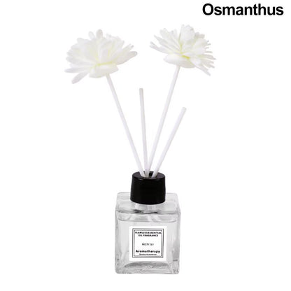 Fireless Aromatherapy Essential Oil Natural Long Lasting Air Freshener Floral Fragrance Oil with Reed Diffuser Stick for Home