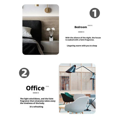 Fireless Aromatherapy Essential Oil Natural Long Lasting Air Freshener Floral Fragrance Oil with Reed Diffuser Stick for Home