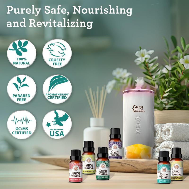 Gurunanda 6 Essential Oils Single Notes Set