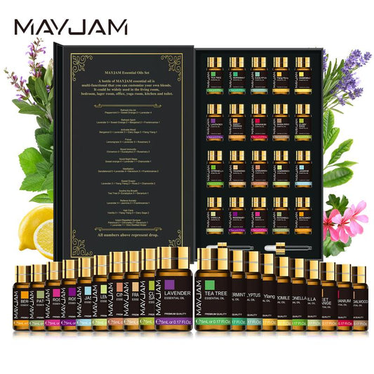 MAYJAM 20Pcs Essential Oil Set(No Diffuser), Scented Oils for Home Fragrance, Aromatherapy, Air Freshener, Perfume, Candle, Gifts, Backtoschool