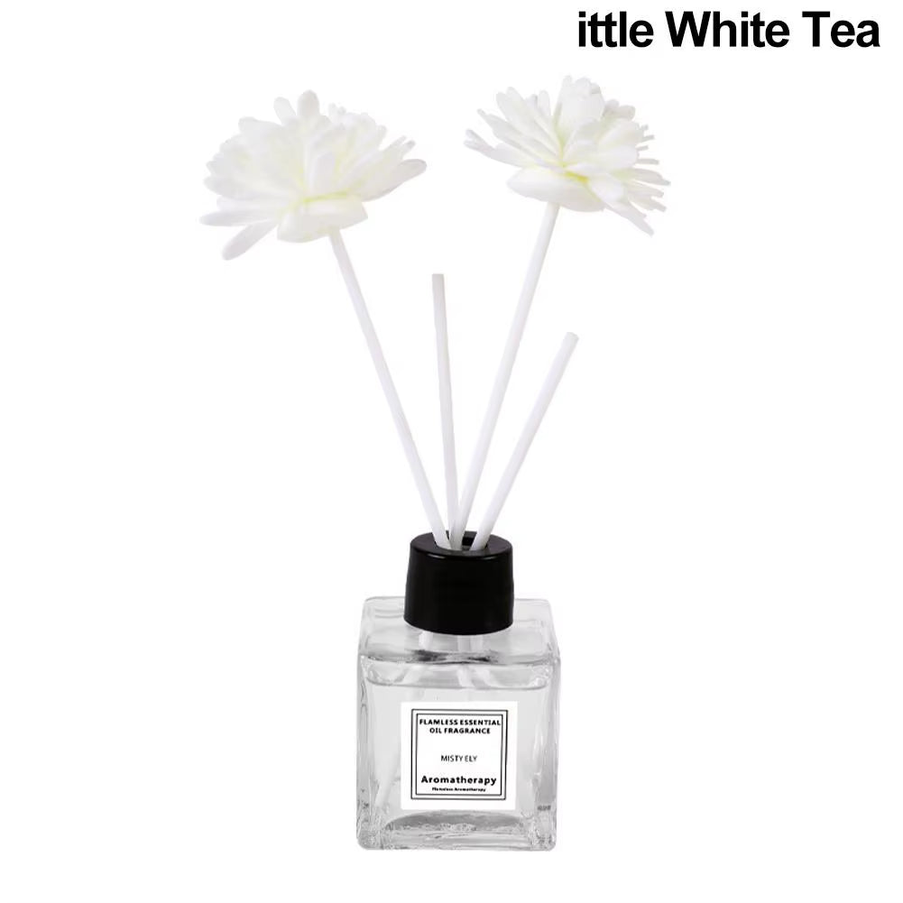 Fireless Aromatherapy Essential Oil Natural Long Lasting Air Freshener Floral Fragrance Oil with Reed Diffuser Stick for Home