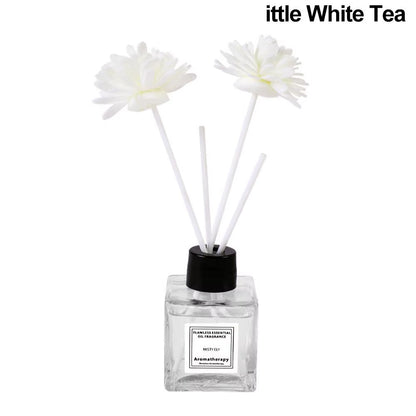 Fireless Aromatherapy Essential Oil Natural Long Lasting Air Freshener Floral Fragrance Oil with Reed Diffuser Stick for Home