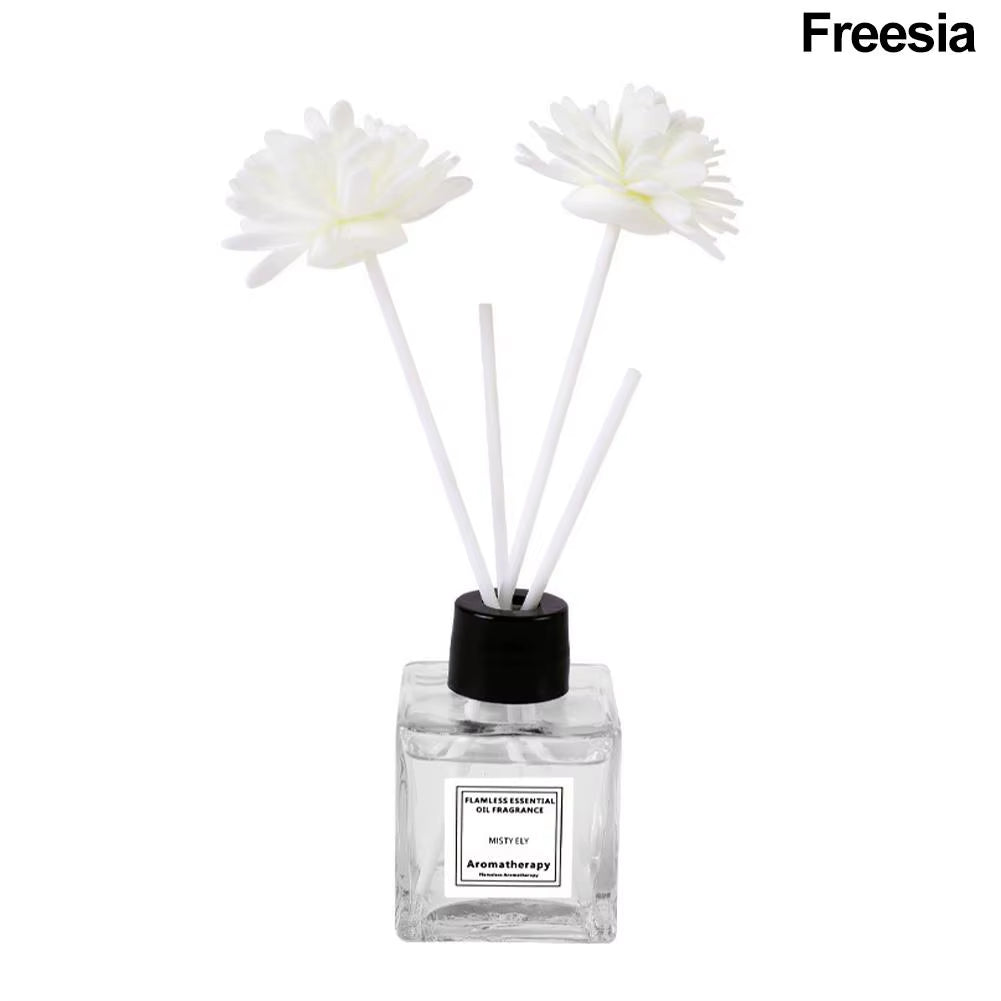 Fireless Aromatherapy Essential Oil Natural Long Lasting Air Freshener Floral Fragrance Oil with Reed Diffuser Stick for Home