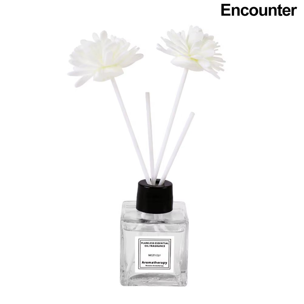 Fireless Aromatherapy Essential Oil Natural Long Lasting Air Freshener Floral Fragrance Oil with Reed Diffuser Stick for Home