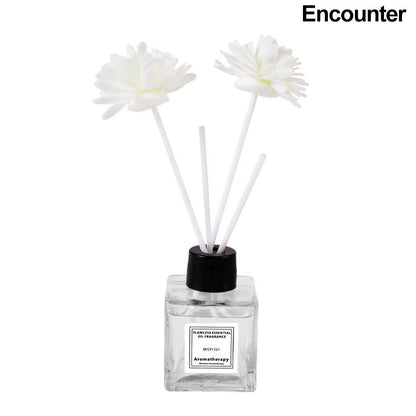 Fireless Aromatherapy Essential Oil Natural Long Lasting Air Freshener Floral Fragrance Oil with Reed Diffuser Stick for Home