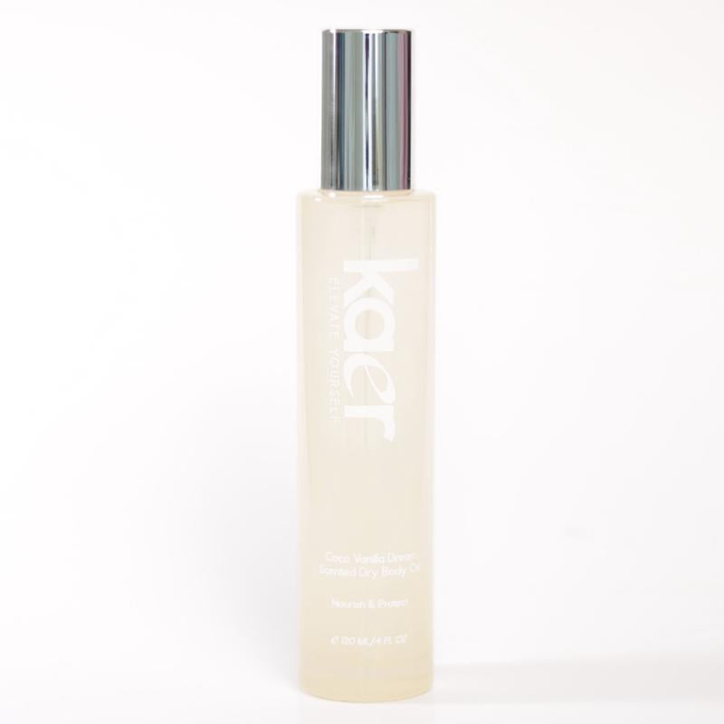 Coco Vanilla Dream Scented Dry Body Oil with Coconut, Jojoba, and Soybean Oils and Vitamin E
