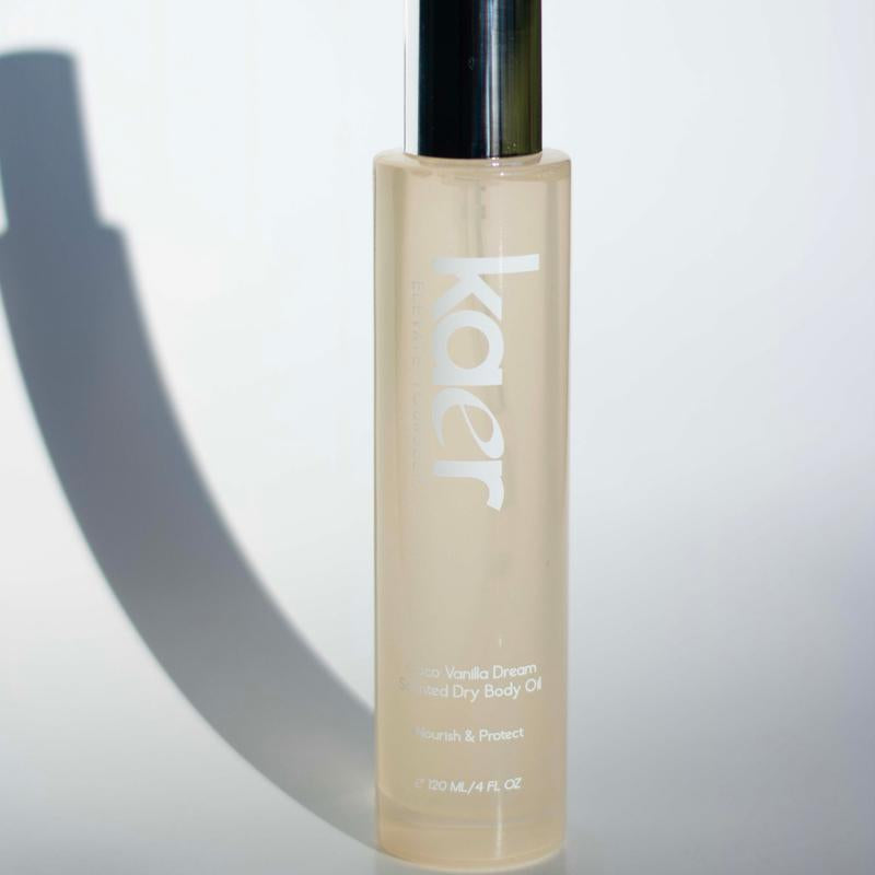 Coco Vanilla Dream Scented Dry Body Oil with Coconut, Jojoba, and Soybean Oils and Vitamin E