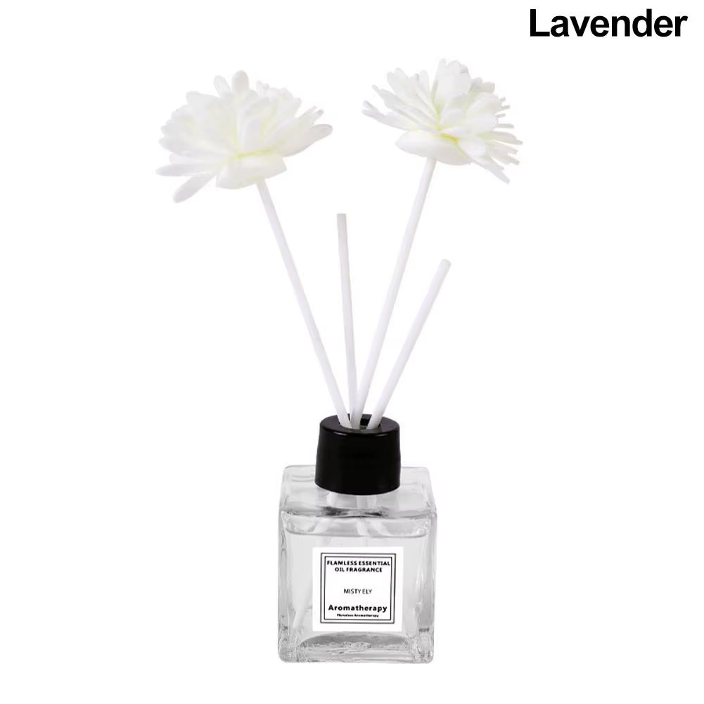 Fireless Aromatherapy Essential Oil Natural Long Lasting Air Freshener Floral Fragrance Oil with Reed Diffuser Stick for Home