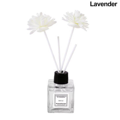 Fireless Aromatherapy Essential Oil Natural Long Lasting Air Freshener Floral Fragrance Oil with Reed Diffuser Stick for Home