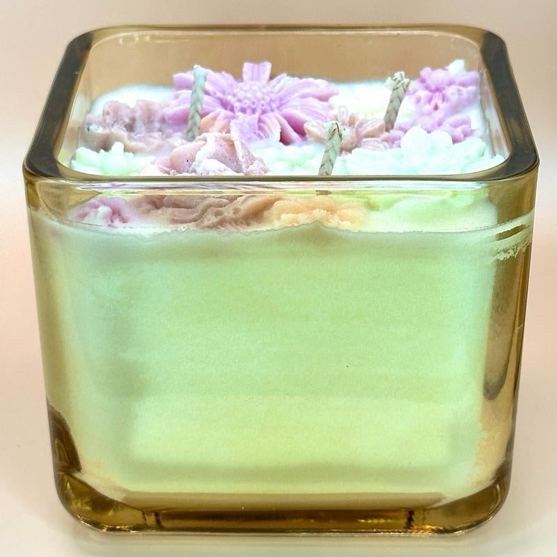 Grape Fruit Scented Coconut/Soy Candle 3-Wick Home Decor