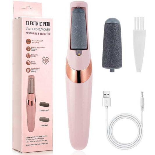 Electric Feet Callus Remover,Portable Electronic Foot File Pedicure Tools,Waterproof Foot Scrubber File,Pedi Foot Care for Dead,Hard Cracked Dry Skin Manicure Nail Nail Care Cutics Nail Art